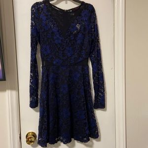 Blue and black dress size S